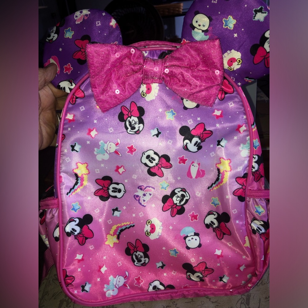 NEW Disney Minnie Mouse Pink Backpack Bag 🎀